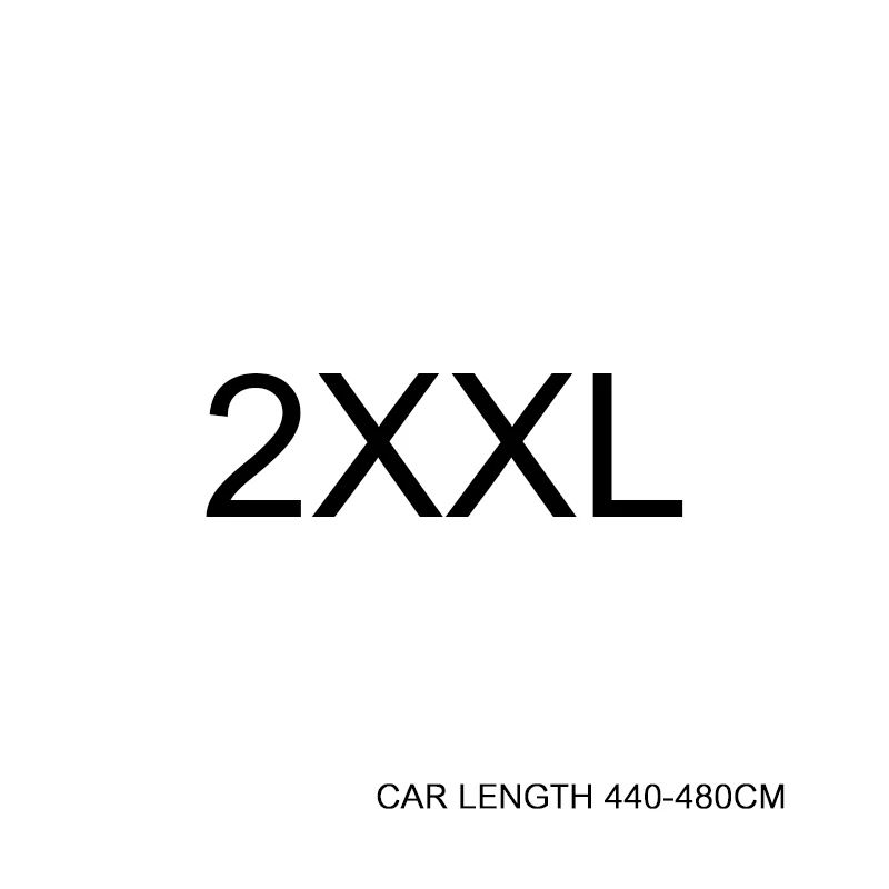 2XXL Автомобильные чехлы брезент водонепроницаемый утолщение средство для защиты от солнца крышка авто аксессуары отражатель пыль Дождь Снег защитный - Название цвета: 2XXL