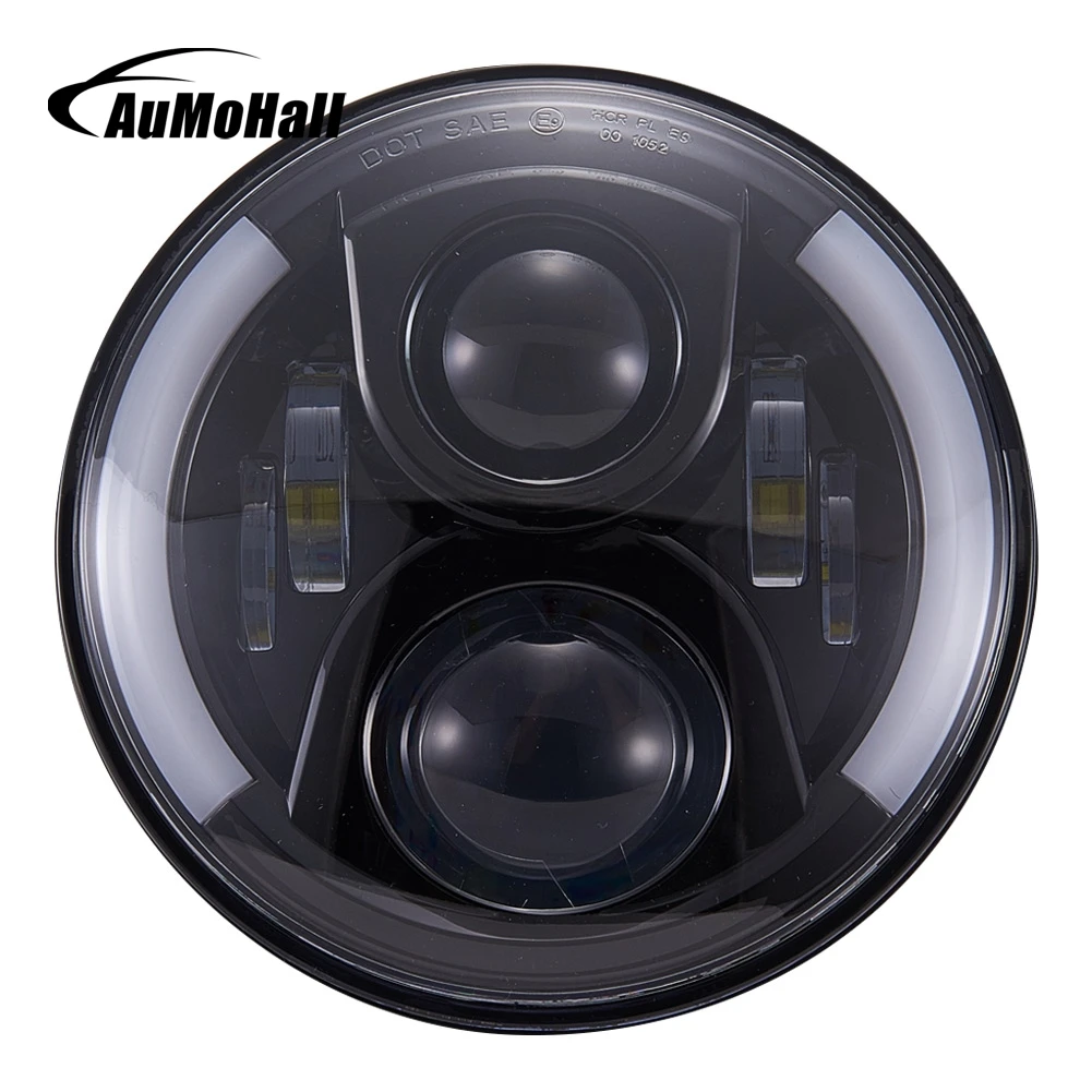 Светодиодный светильник AuMoHall Круглый 7 дюймов 60 Вт 2 шт.|headlight h4|drl lampdrl |
