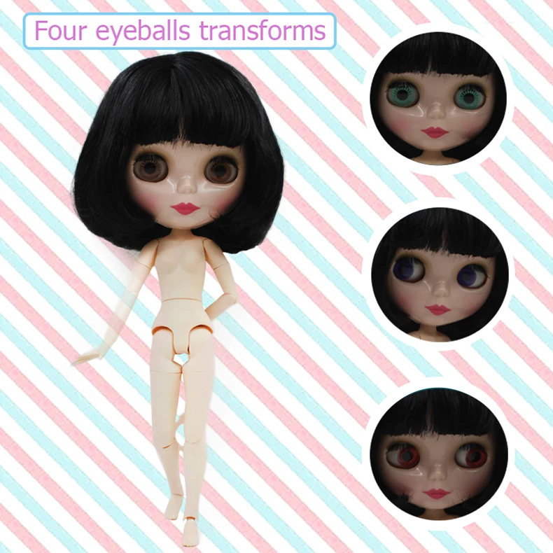 Заводская кукла Neo Blyth, матовое лицо по индивидуальному заказу, 1/6 BJD шарнирная кукла Blyth, куклы для девочек, игрушки для новорожденных детей 3