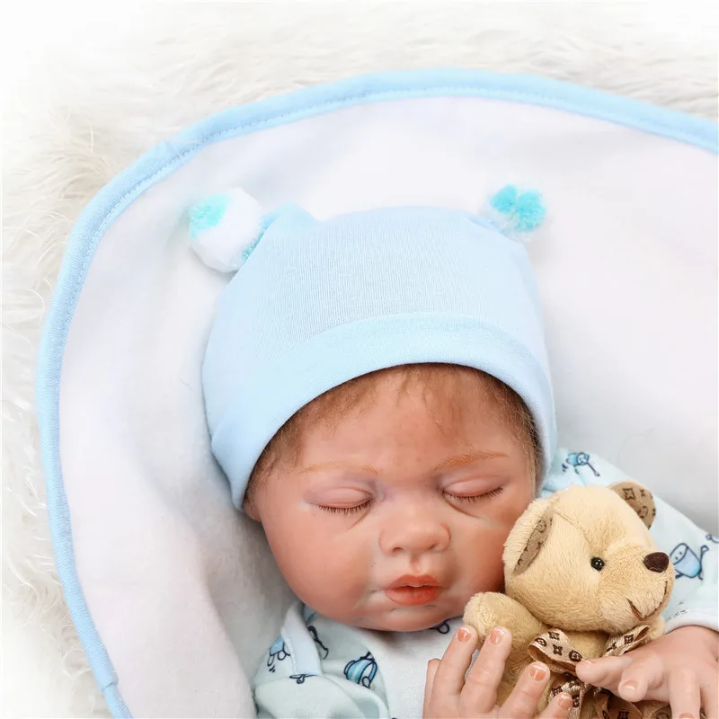 

Кукла reborn menino, 50 см, мягкие силиконовые куклы reborn, реалистичные детские рождественские подарки для девочек, кукла