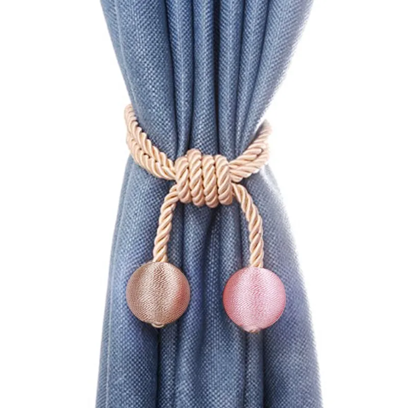 Style2 P Curtain Tiebacks Simple Modern Curtains Rope Strap Free Style Curtain Clip Bedroom Living Room Creative Curtain Buckle - Цвет: Style2 P