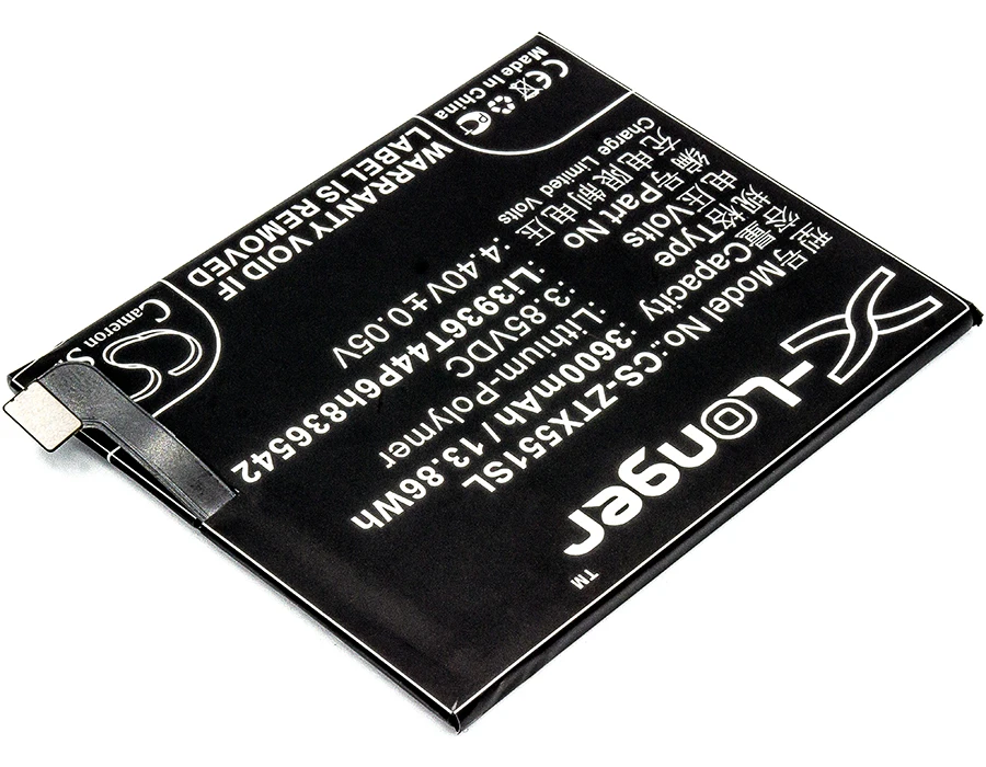 Кэмерон китайско 3600 мАч Батарея Li3936T44P6h836542 для zte/Нубия Nubia M2 Dual SIM TD LTE NX551J|Цифровые