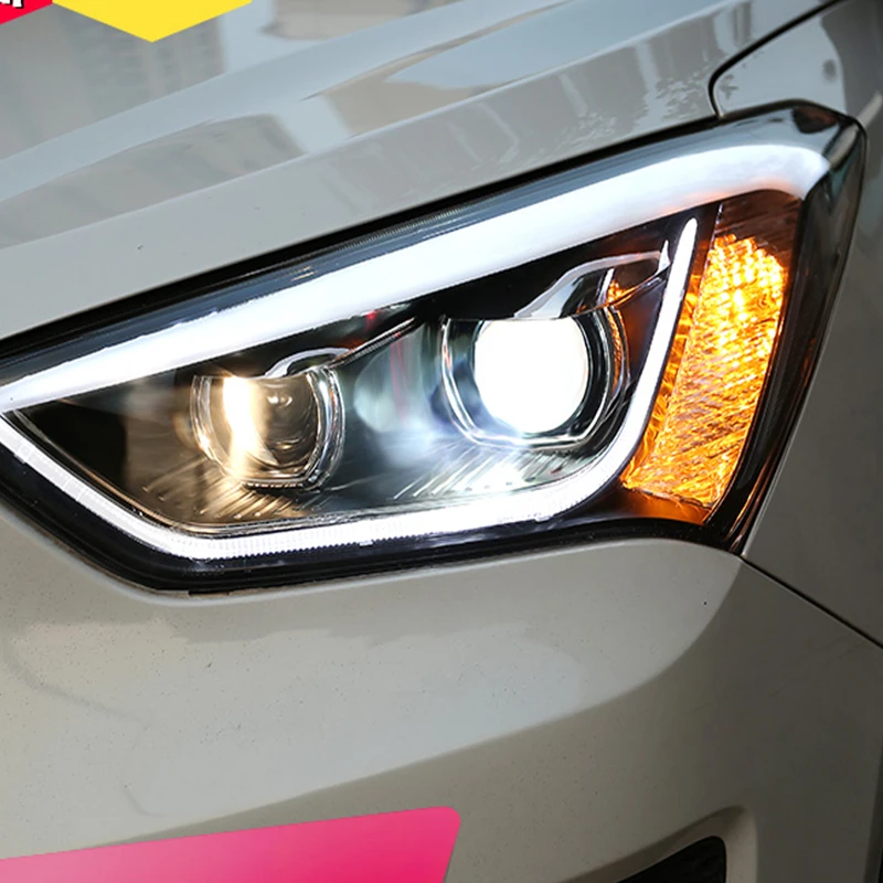 Автомобильный Стайлинг KOWELL для Hyundai IX45 13-15 светодиодный ная фара новая SantaFe линза