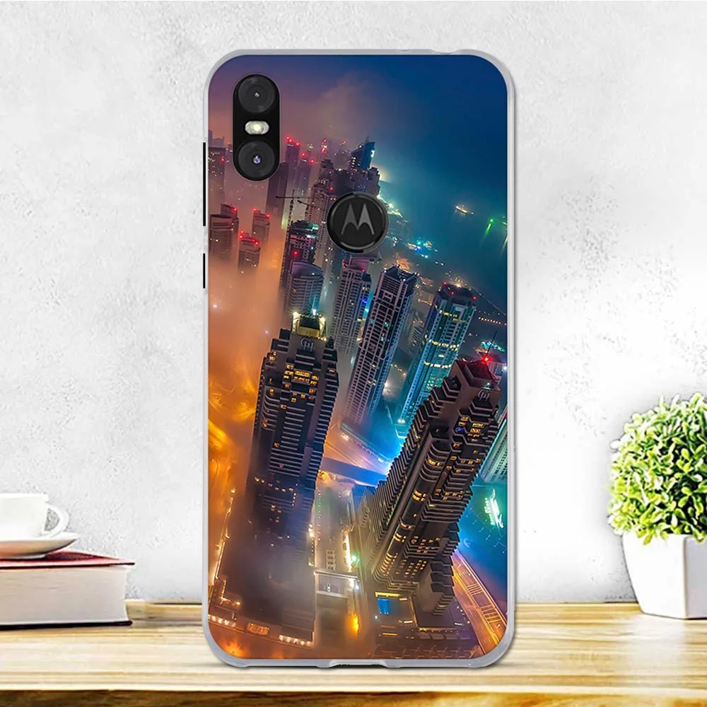 42 Чехол для Motorola One, силиконовый мягкий ТПУ чехол для мобильного телефона, милый бампер, черный чехол для Fundas Moto P30 Play, чехол для телефона - Цвет: 42
