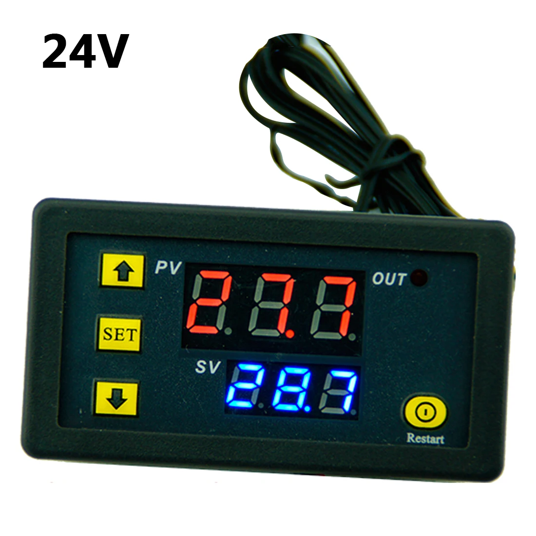 DC 12 V/24 V Цифровой термостат Температура Управление; регулятор нагрева охлаждения Управление инструменты светодиодный Дисплей