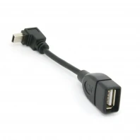 100pcs 90 Degree Down Direction Angled USB Mini B 5Pin Male to Female OTG Cable 10cm | Компьютеры и офис