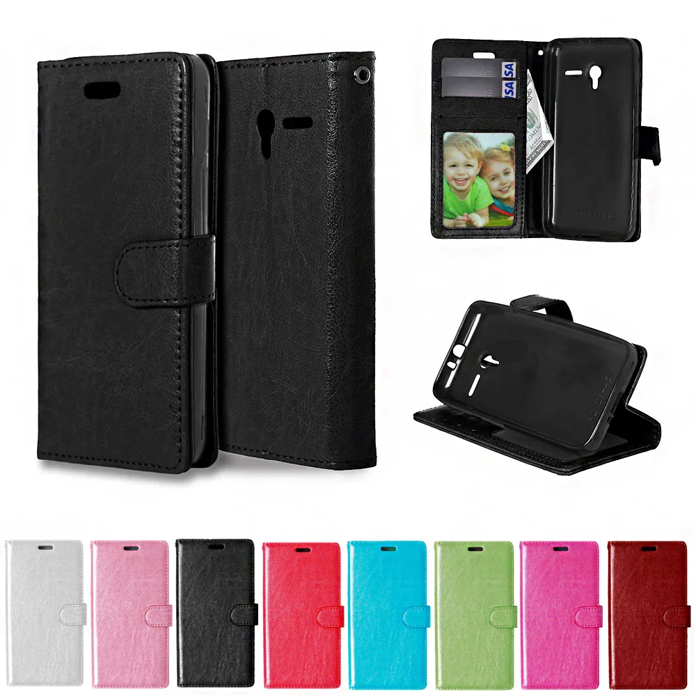 Кожаный чехол для Alcatel One Touch Pixi 3 (4 5 дюйма) OT 4027 4027X 4027D 4028A 4028E|Бамперы| |