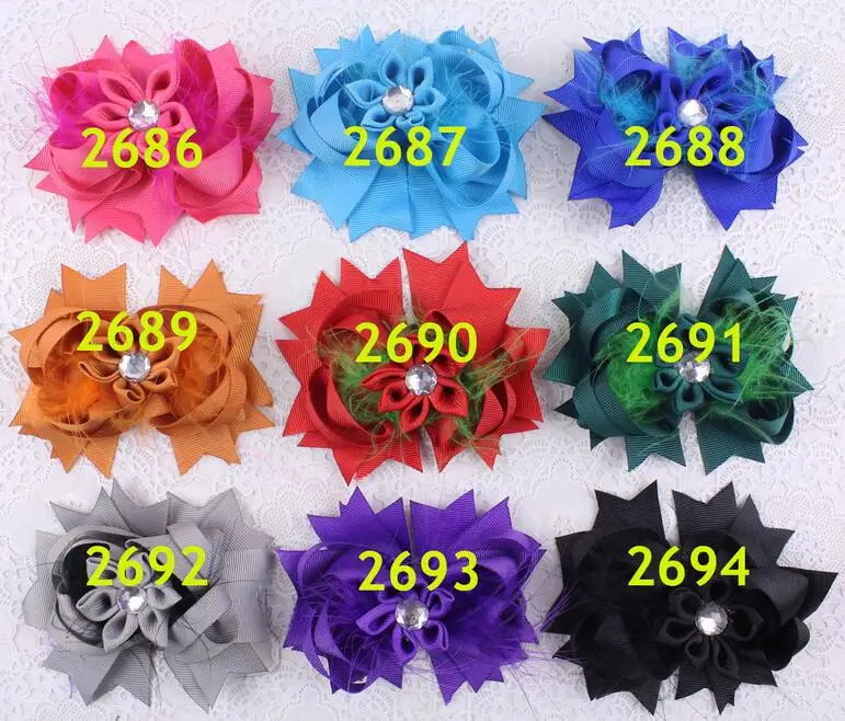 Бант для волос ручной работы 60 шт./лот|bow bow|dhl freehair bow lot |