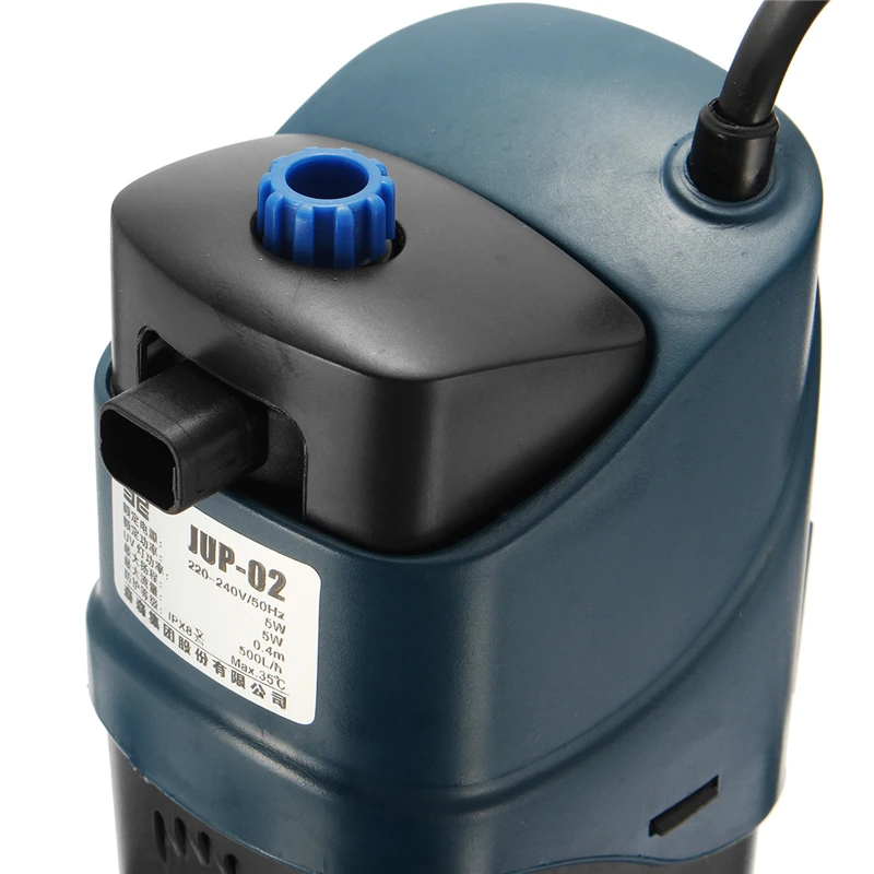 JUP-02 5 Вт 220-240 В/50 Гц 500л/ч УФ Фильтрующий насос погружной насос аквариумный аквариум