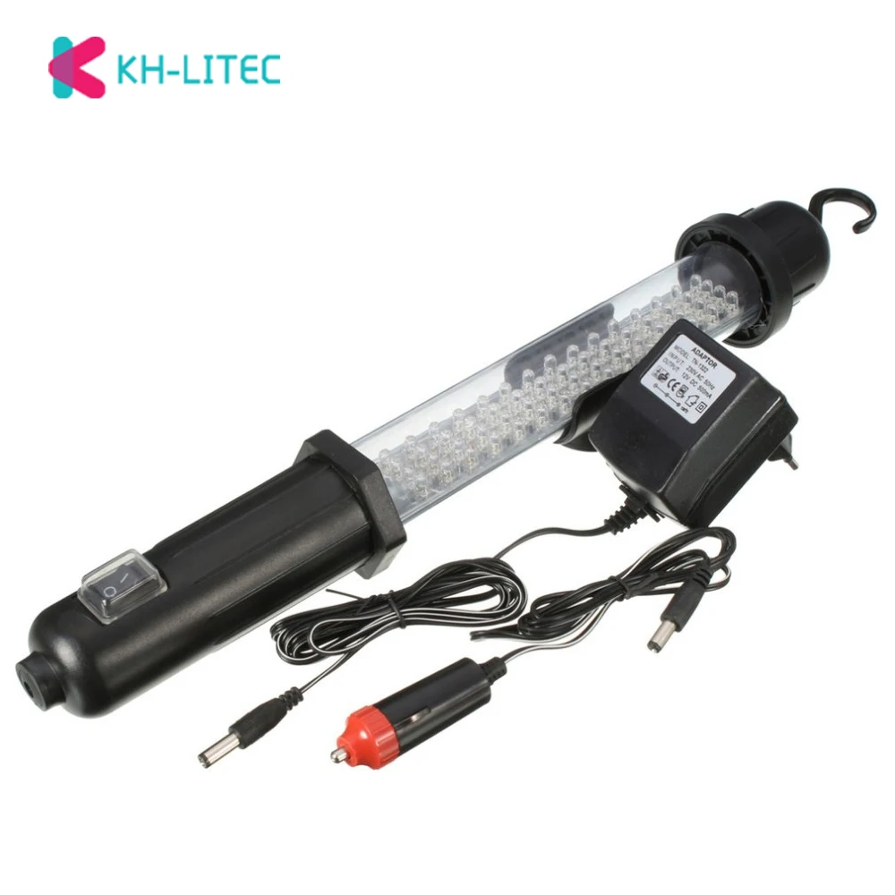 

Portable Ultra-bright 60 LEDs 350LM Rechargeable Cordless Work Light Garage Inspection Lamp Torch with Hanging Hook