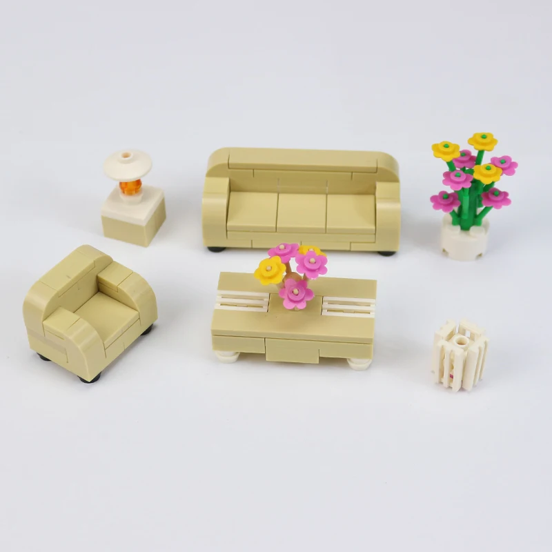 1 компл. Городская Серия диван набор для чайного столика MOC домашняя мебель