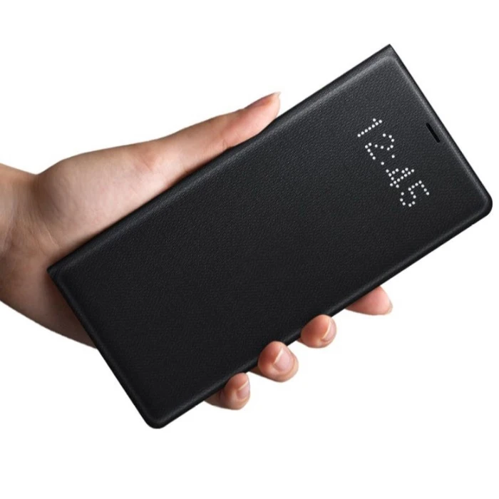 Подлинная оригинальная samsung Galaxy Note 8 светодио дный светодиодный вид смарт флип