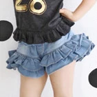 Детские джинсовые шорты Kindstraum повседневные свободные в стиле лотоса для девочек