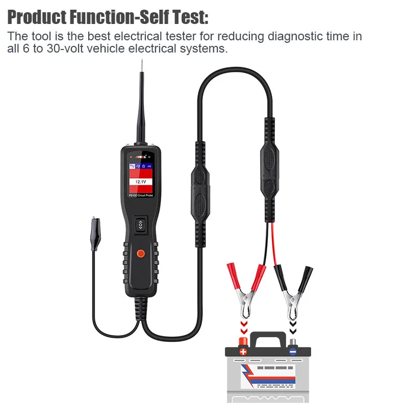 Ancel power Scan PB100 12V автоматический тестер цепи электрическая система автомобильный