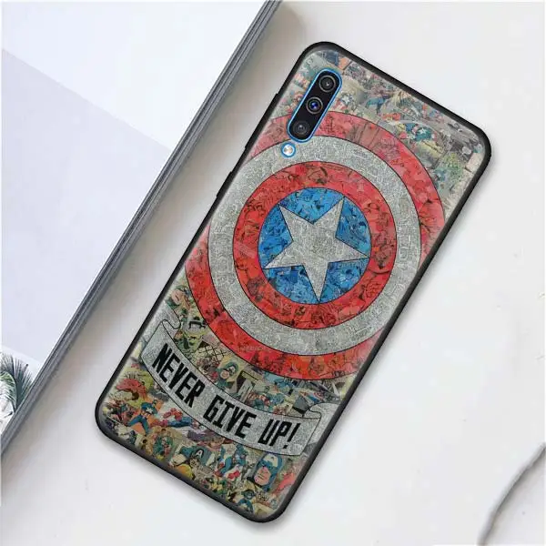 013 Ironman Marvel Мстители Супергерои мягкие чехлы для телефонов samsung Galaxy A6 A7 A8 Plus A9 A10 A20 A30 A40 A50 A70 M30 M20 черный C - Цвет: 013