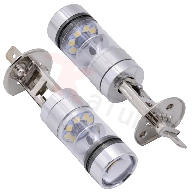 2 шт. H1 100 Вт высокомощный головной светильник светодиодный 20 SMD 1800LM