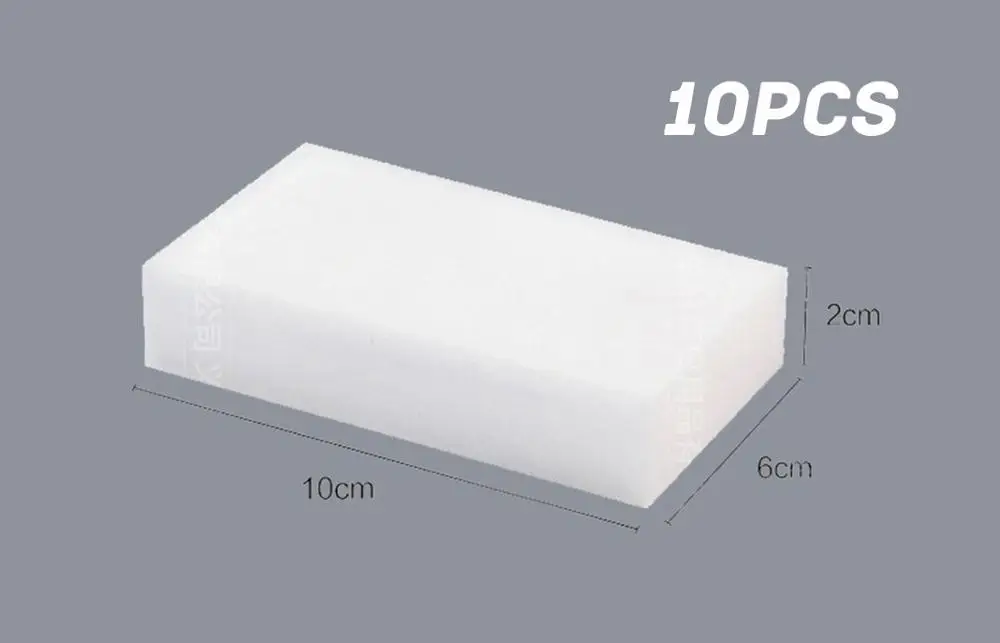 10PCS 10/20/50 шт меламиновой губки волшебный спонж стиратель, мульти-функциональное decontamitio физической кухня, ванная, Офис Помощник нано губки - Цвет: 10PCS