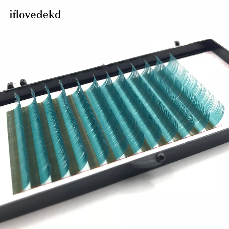 Iflovedekd 12 линий/лоток для ресниц Extensiones 3D корейские ресницы накладные JB/C/D полная
