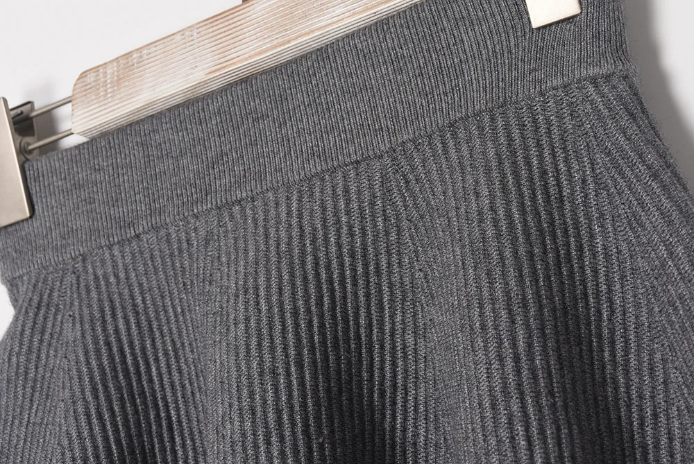 ENbeautter/шерстяная вязаная Короткая юбка для женщин хорошее качество универсальная