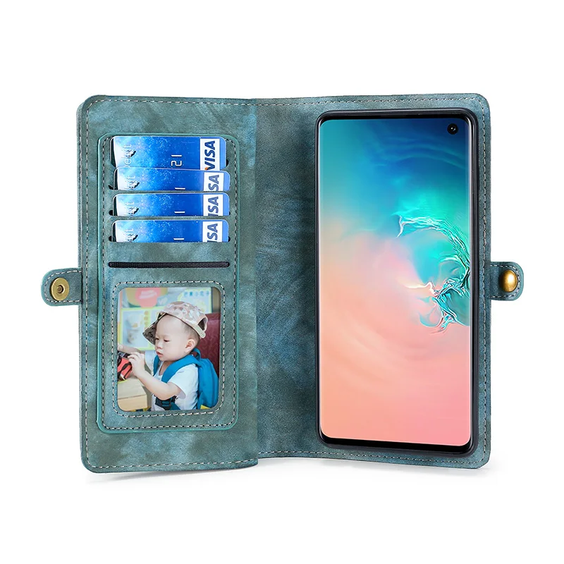 MEGSHI, Осенний портфель для samsung Galaxy S10, на молнии, Магнитный телефон, Осенний Чехол-книжка Abdeckung для samsung Note 10 Plus S8