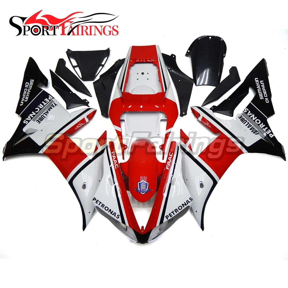 

Full Fairings For Yamaha YZF 1000 R1 Year 02 03 2002 2003 Plastics ABS Motorcycle Fairing Kit Bodywork YAMALUBE White Red New
