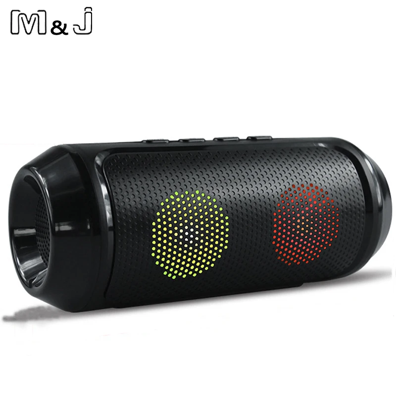 M & J Мультимедийный Мини Bluetooth динамик со стерео FM AUX беспроводной супер бас с