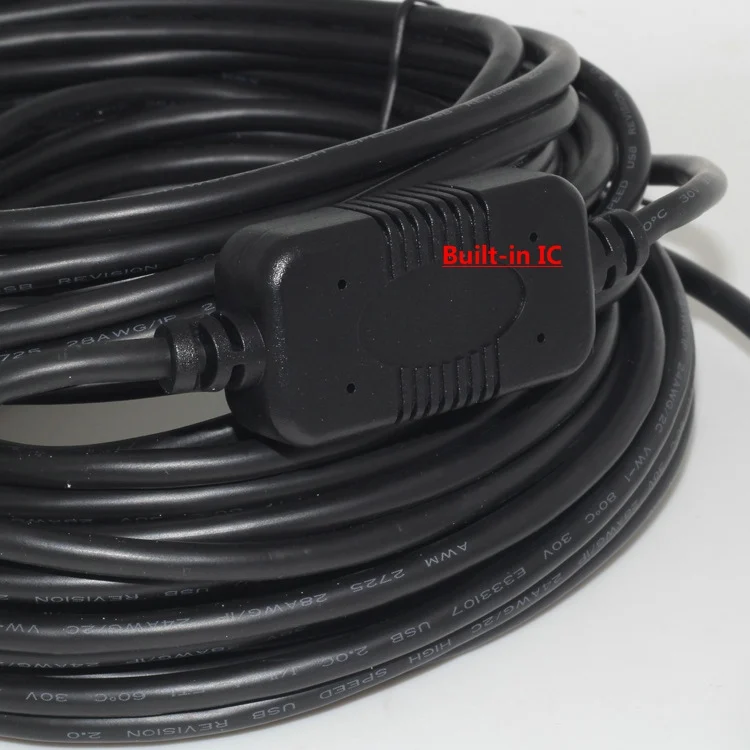 KEFU Высокое качество 15 м USB 2 0 Удлинительный РЕТРАНСЛЯТОР КАБЕЛЬ папа мама со