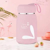 320ml stainless steel childrens thermos portable fashion cute mini cartoon thermos creative gift cup vacuum small coffee cup