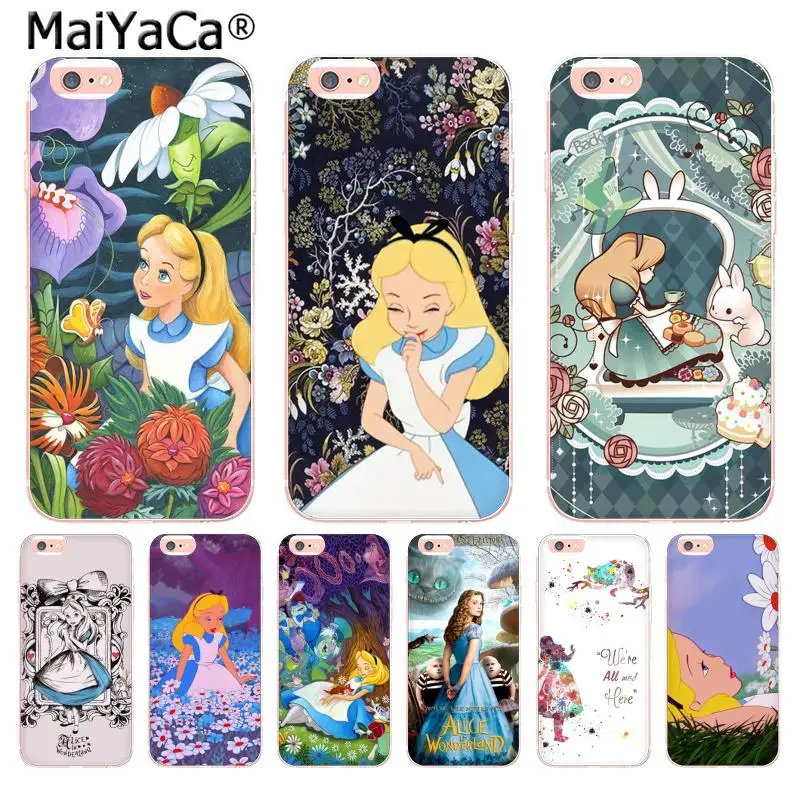 MaiYaCa Алиса в стране чудес ретро постер кино Аксессуары для телефона чехол Apple iPhone 8