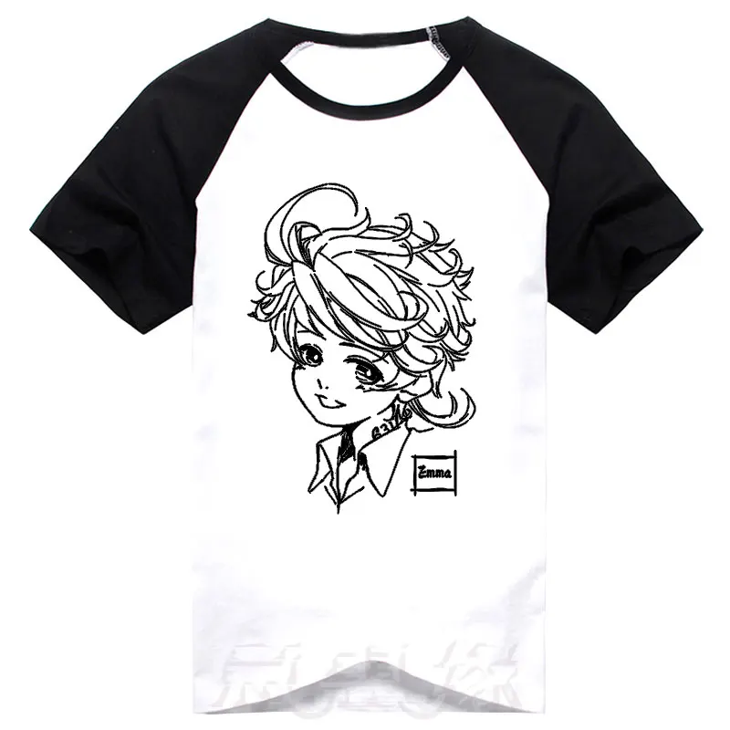 

New Anime The Promised Neverland T-Shirt Emma t shirt short-sleeved Tees