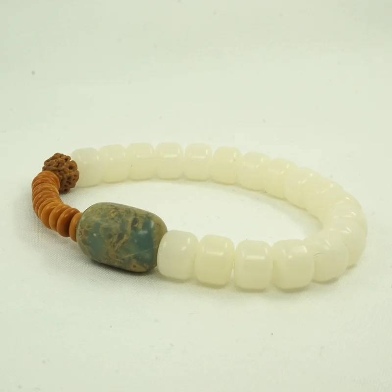 Тибетский буддизм Кокосовая Скорлупа &amp Бусы из плодов рудракши стрейч браслет