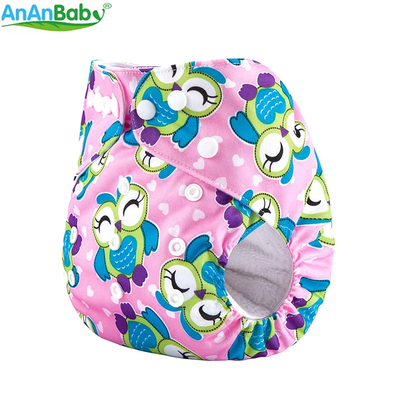 {AnAnBaby} Новые детские подгузники с принтом многоразовые и моющиеся все в одном