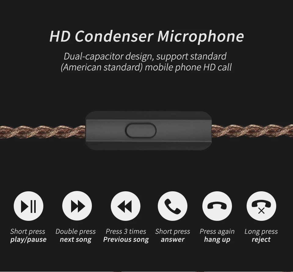 CCA C10 4BA+ 1DD гибридные наушники-вкладыши HIFI DJ Monito спортивные наушники для бега 5 приводных устройств гарнитура съемный 2-контактный кабель