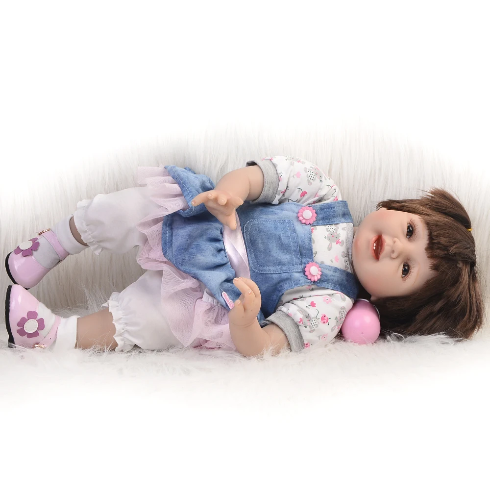 Новые реалистичные 22 дюйма 55 см Bebes Reborn силиконовые детские куклы ручная работа