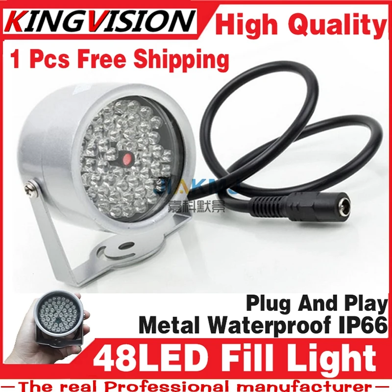 Бесплатная Доставка 48 светодиодный осветитель ИК инфракрасная купольная камера