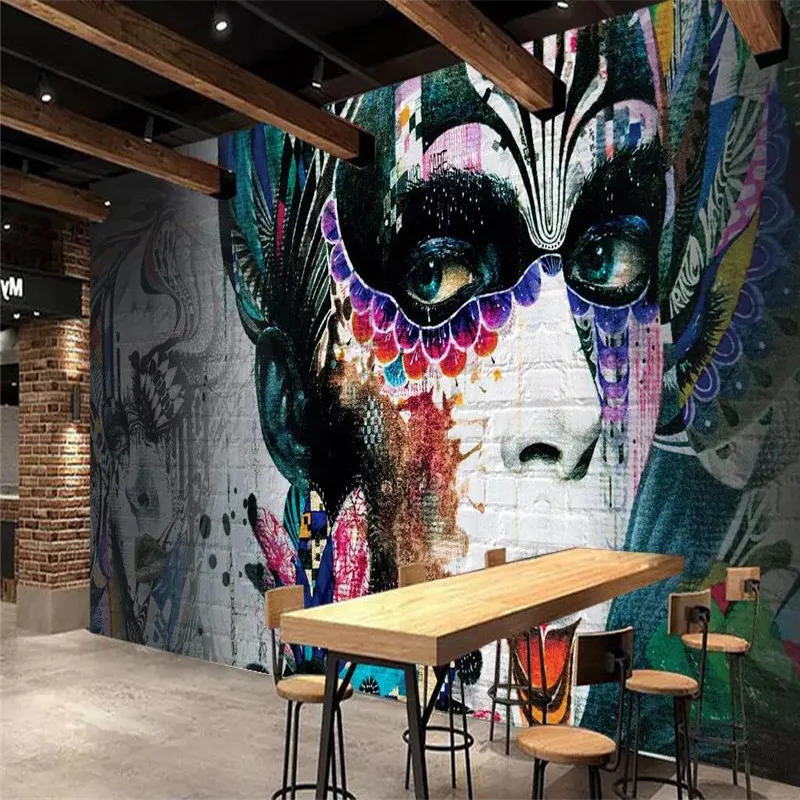 

Simple brick wall painting beauty background wall professional production mural wholesale wallpaper mural poster photo wall