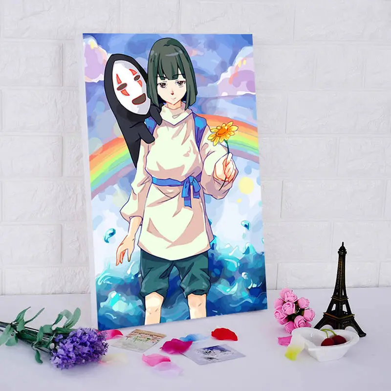 Набор для рисования по номерам на стену аниме Унесенные призраками|painting by