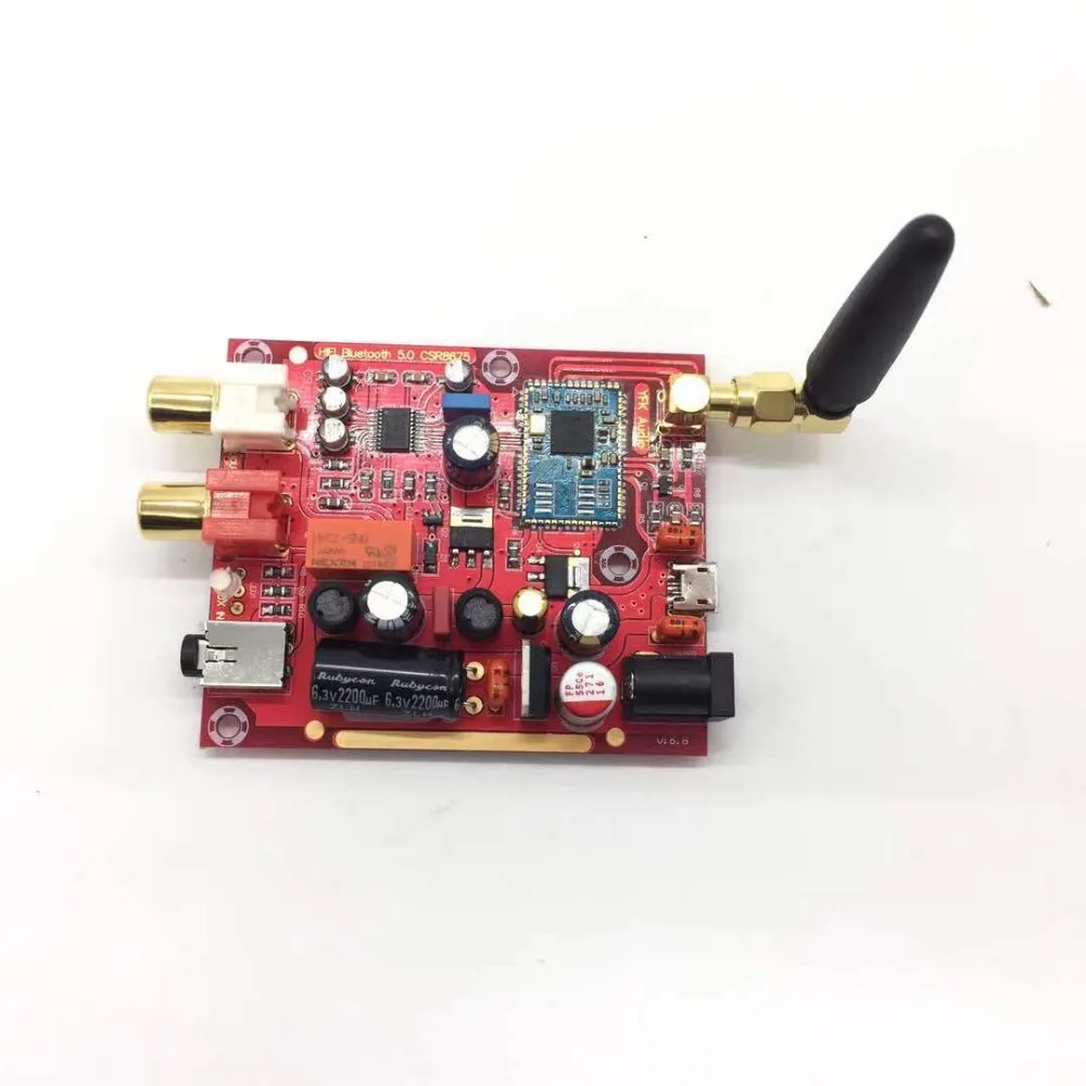 

CSR8675 wireless Bluetooth 5.0 Receiver Board PCM5102A APTX HD I2S DAC decoder board With Antenna support 24BIT A5-007