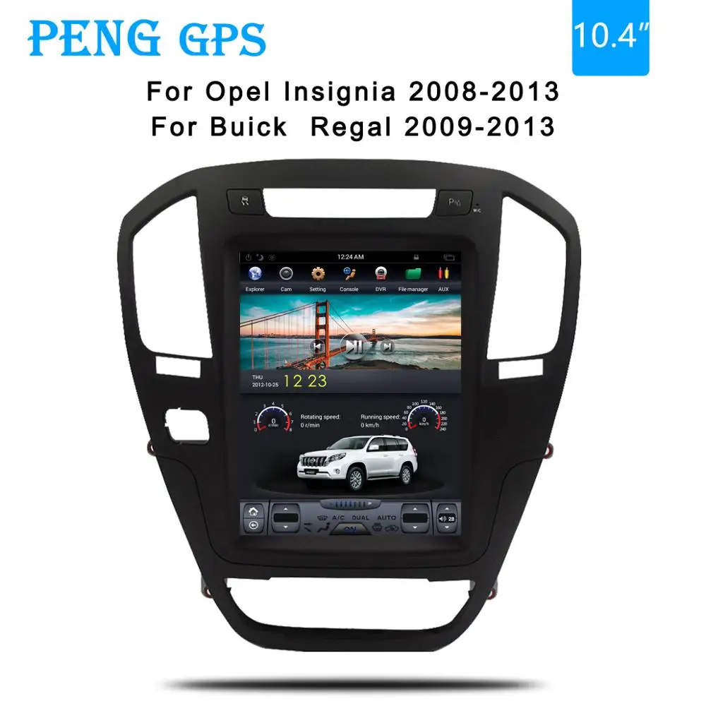 Android 7,1 Тесла вертикальный экран автомобиля gps навигация для Opel Insignia Vauxhall Holden/Buick Regal 2009-2013 1080 P мультимедиа