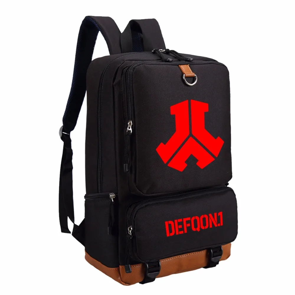WISHOT Defqon.1 Рок-Группа Рюкзак на плечо дорожная школьная сумка рюкзак для подростков мальчиков и девочек повседневные сумки для ноутбука