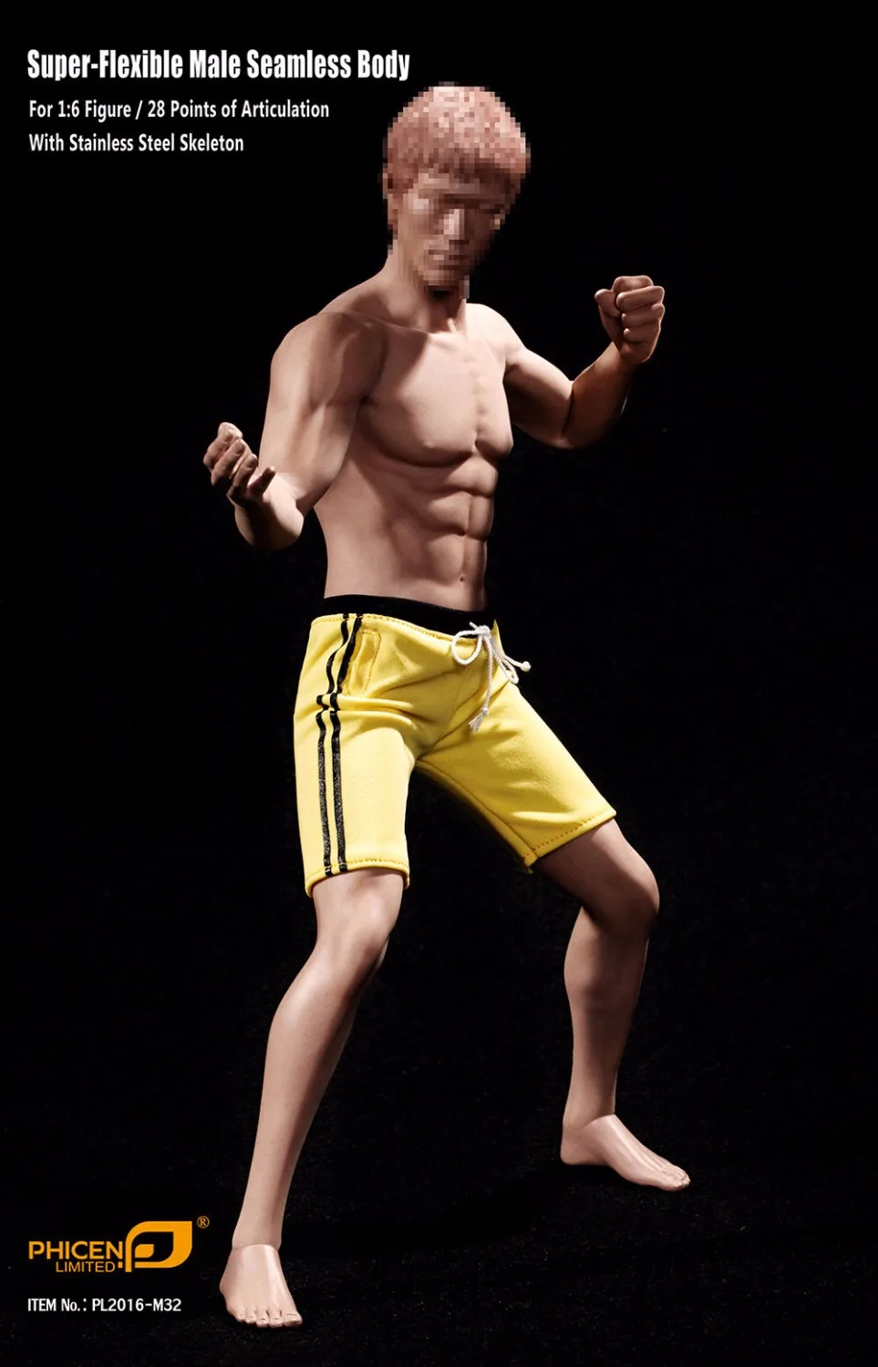 1/6 супер гибкий бесшовный телефон Suntan Man body 1:6 корпус из нержавеющей стали TBLeague M30