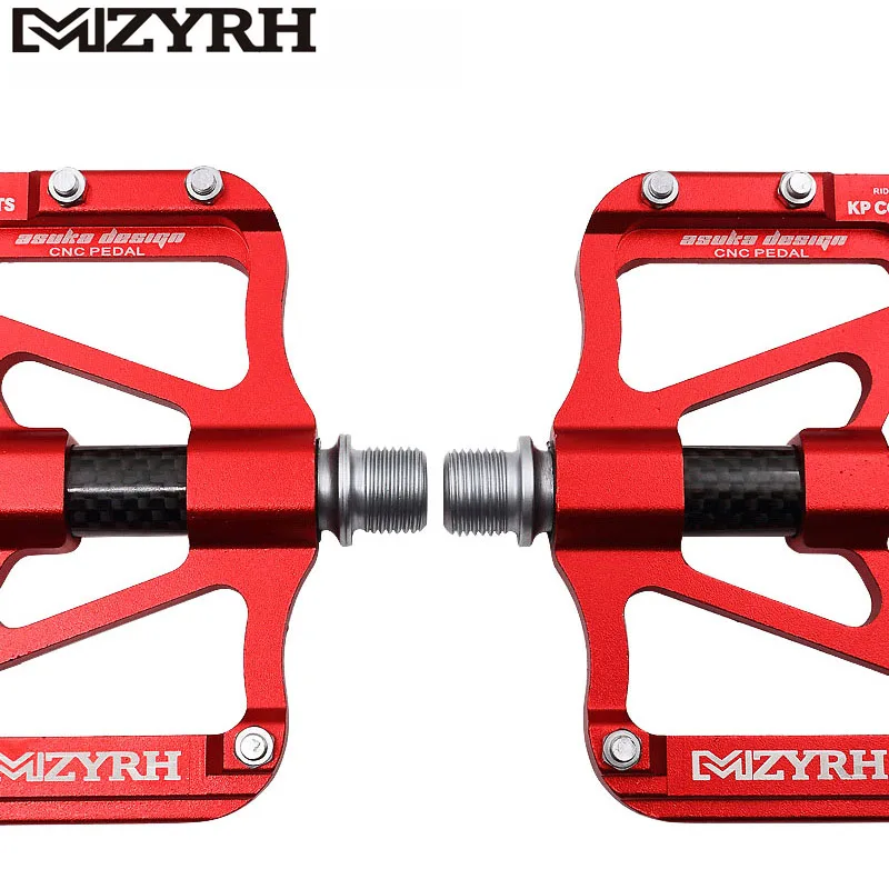 MZYRH X6 горный велосипед педали алюминиевый сплав 3 герметичные подшипники педали MTB велосипед углеродное волокно Большой протектор педали для велосипеда запчасти
