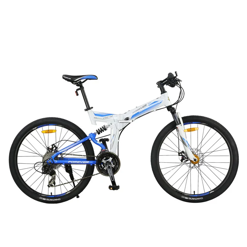 

Mountain Bike Variable Speed Off-Road Folding Double Shock Absorption Soft Tail Racing Aluminum Alloy.