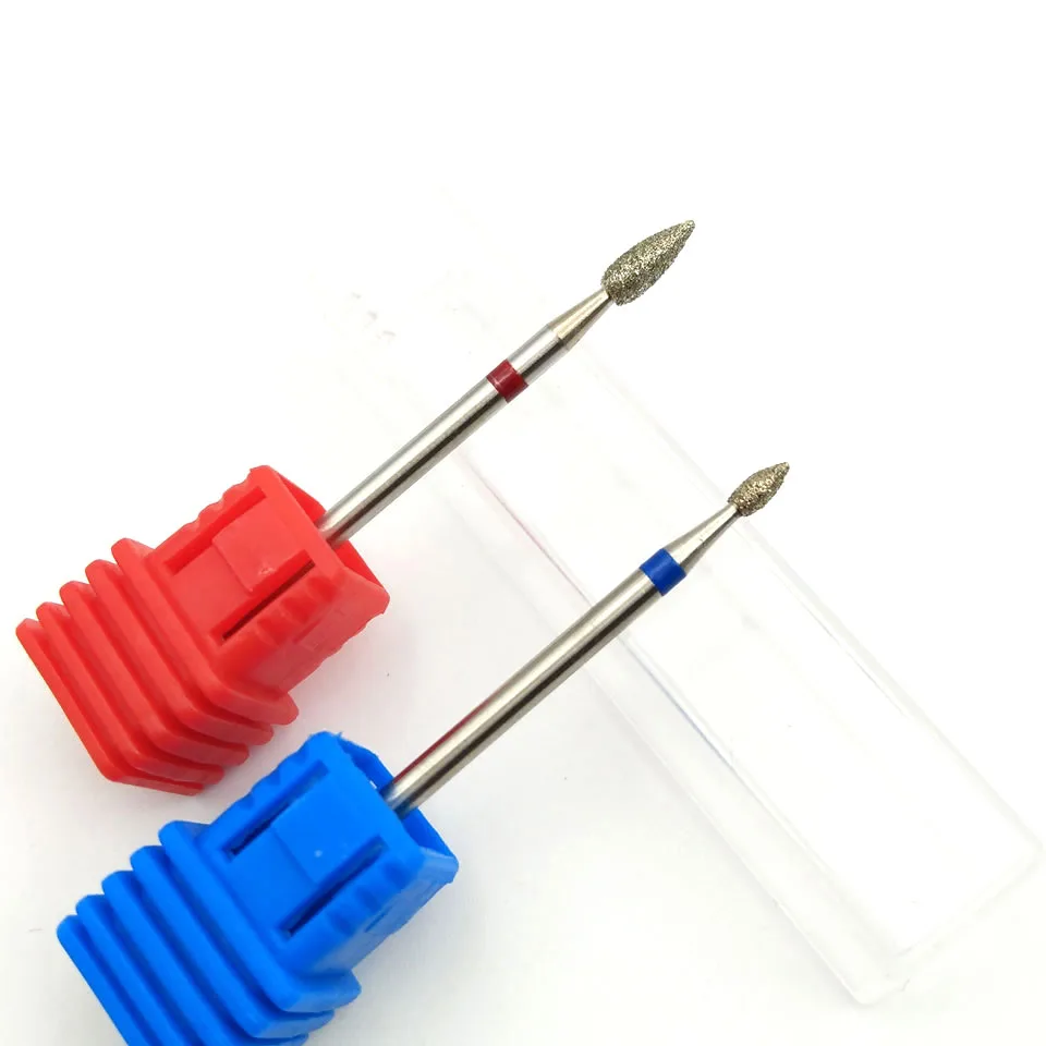 HYTOOS 2 шт. алмазное сверло для ногтей 3/3" роторное сверло маникюрные наконечники электрические аксессуары для сверления ногтей мельницы для ногтей инструмент для кутикулы