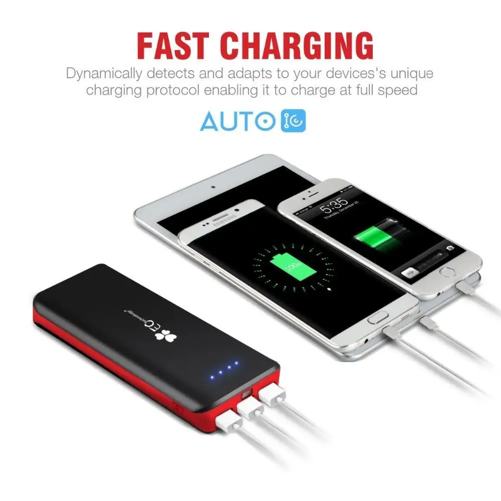 3 USB power Bank Real 16000 mah bank Внешний 18650 аккумулятор портативный мобильный телефон