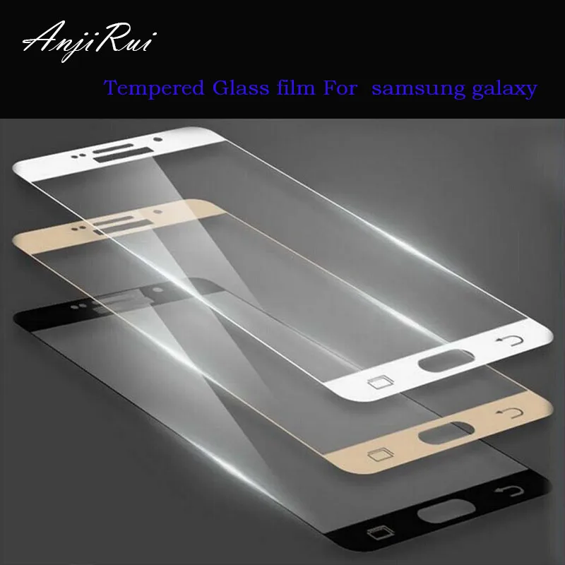 

Hot Sale Plating mirror For Samsung Galaxy S7 G9300 toughened membrane Glass Protector Membrane + retail package free shipping