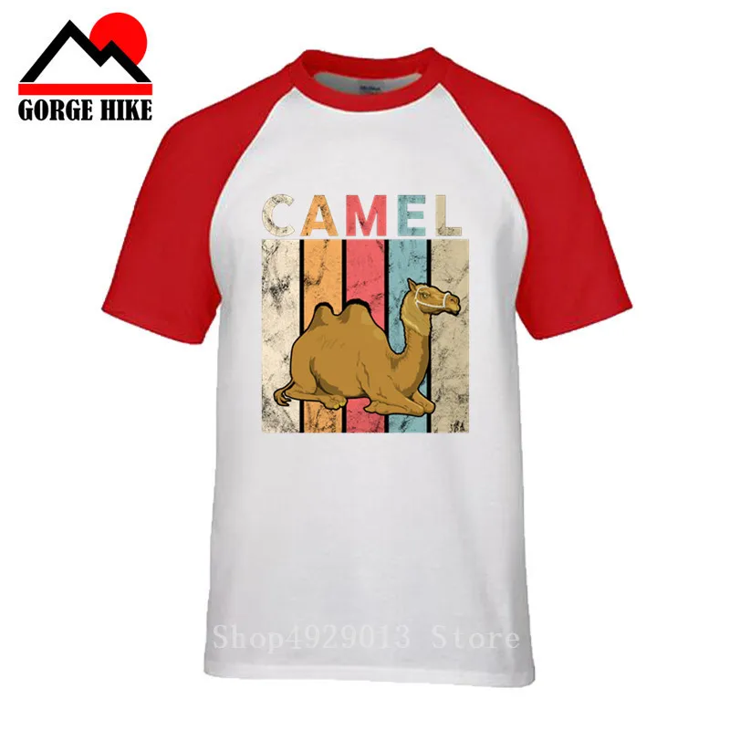 Футболка Desert Animal Мужская Camel с принтом фараона коротким рукавом мультфильм для