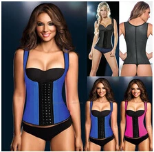 Free pp Plus Size Waist train Corset Latex Vest Cincher Hourglass Shapewear Trainer Corsets s-3xl | Женская одежда