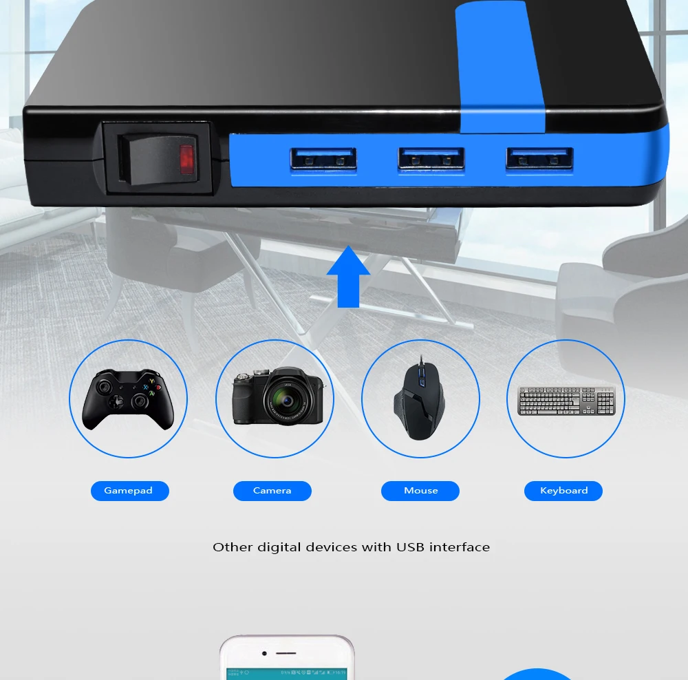 DeepFox USB кард-ридер концентратор конвертер Тип C к USB быстрая зарядка PD зарядный адаптер для Macbook с функцией OTG