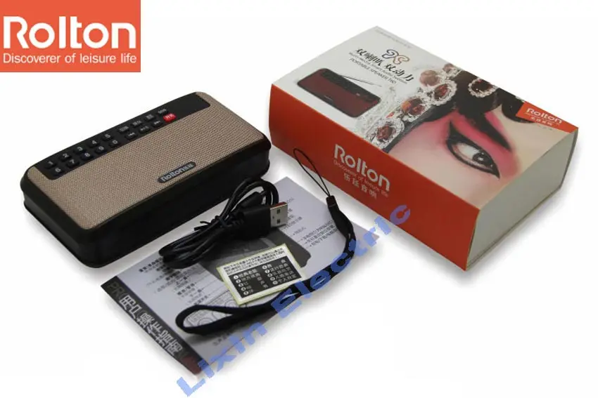 RoltonT60 MP3 стерео плеер мини портативные аудио колонки FM радио со светодиодный экран Поддержка TF карты воспроизведения музыки светодиодный фонарик
